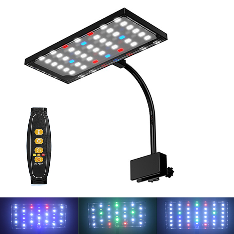Aquarium Plant Ornament - USB-Aquarium-LED-Licht Vollspektrum Wasserpflanzen-Wachstumslampe Fischbecken Einstellbare Helligkeit