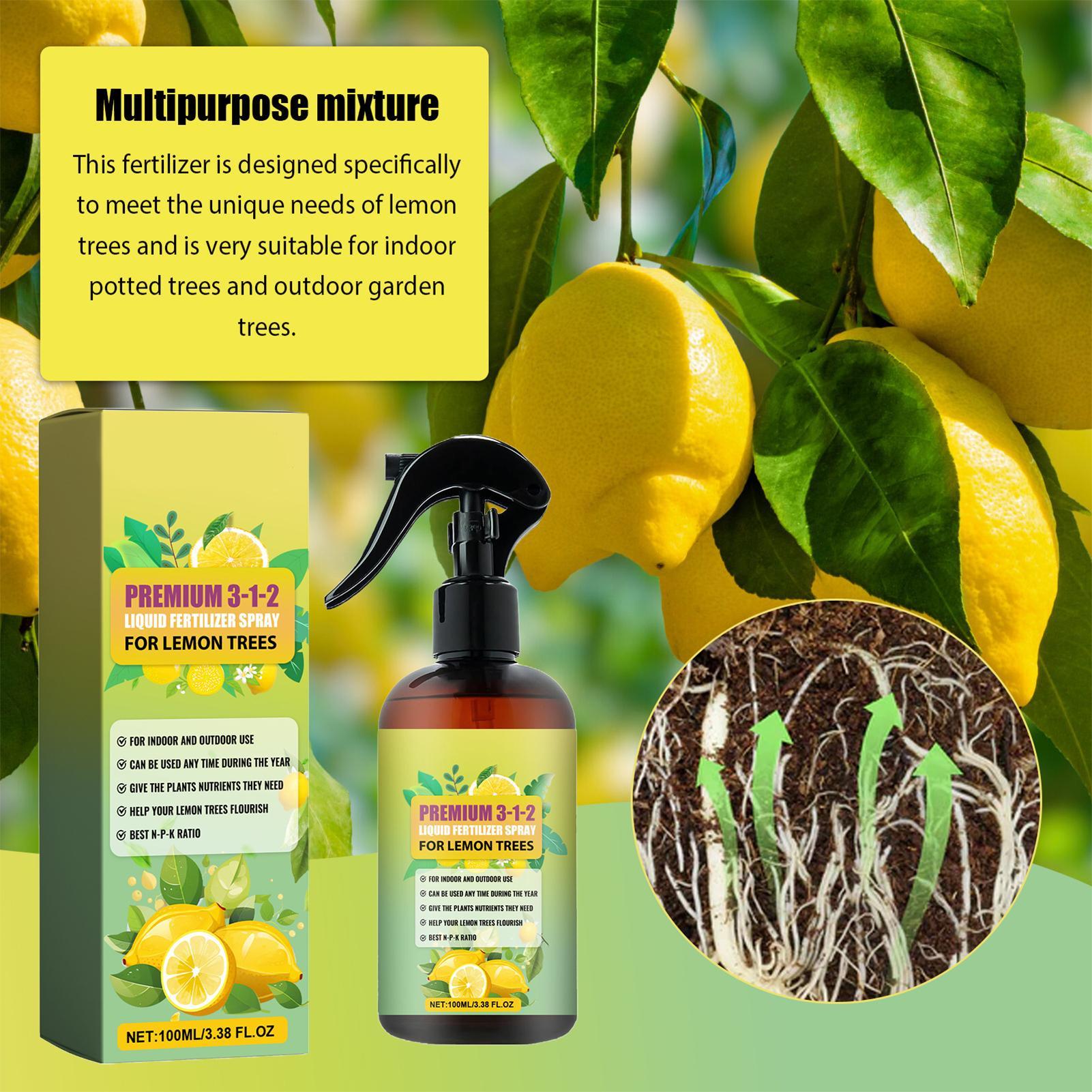 Liquid Fertilizer All In - 100ml Organischer Flüssigdünger Zitronenbaum-Blätterwachstumsspray Konzentrierter Booster-Dünger-Nebel