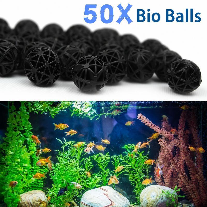 Aquarium Plant In Pot - 50 Stück 16mm Aquarium Bio-Filterbälle Fischbecken