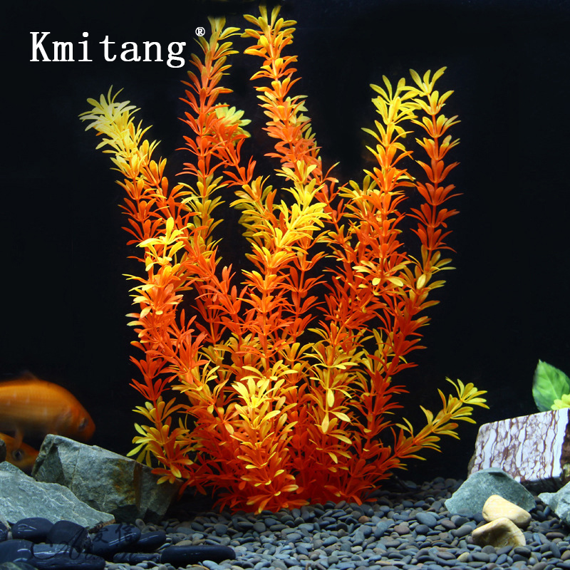 Aquarium Plant Ornament - 100cm Tropische Pflanzen, Große Künstliche Wasserpflanzen,