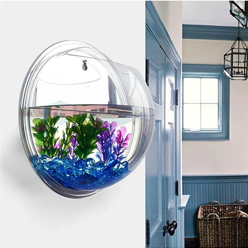 Aquarium Plant Ornament - Transparent acryl hängen wand aquarium, Anlage