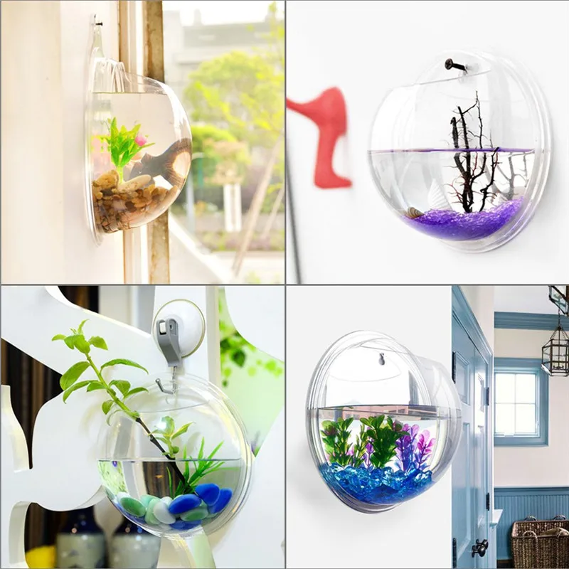 Transparent acryl hängen wand  – Aquarium Plant Ornament Bewertung und Preis