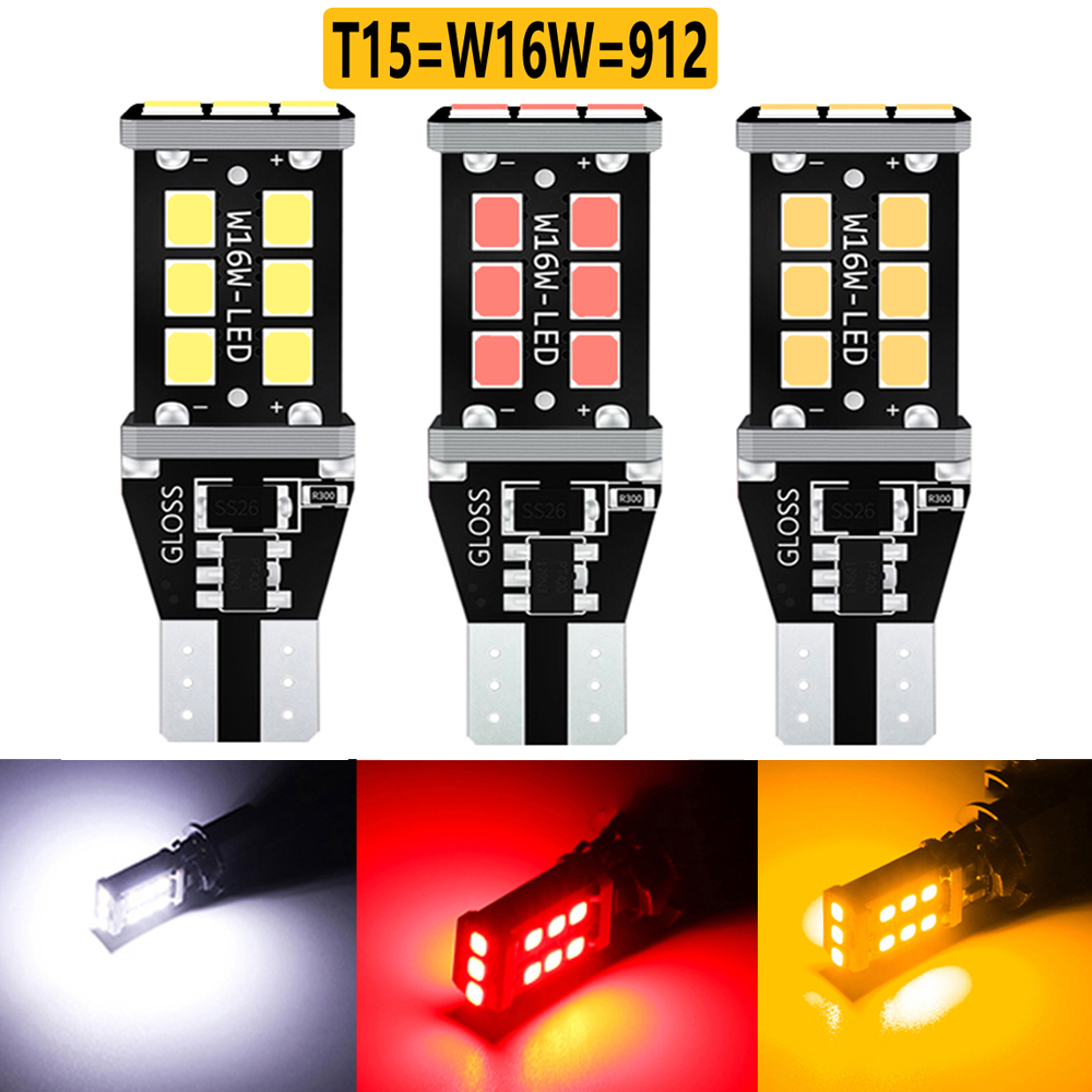 2PCS T15 T16 W16W 921 912 LED  – Ludwigia Super Red Bewertung und Preis
